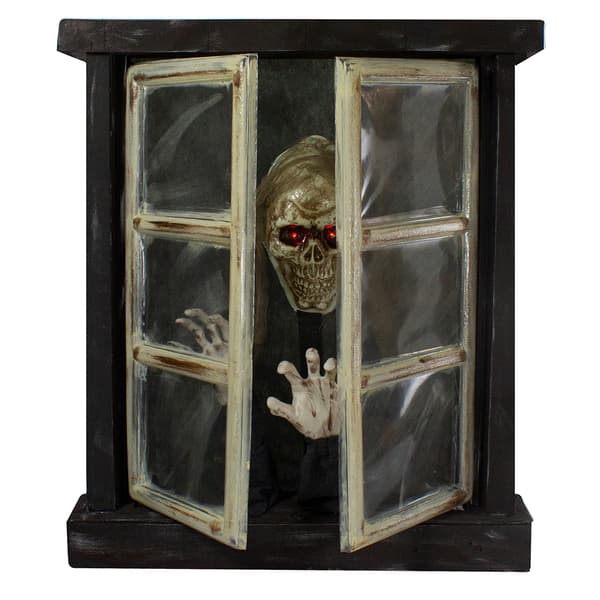 Northlight Seasonal 29in. Animated Opening Window Halloween Decor - image 