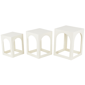 9th & Pike® Modern White Metal Accent Table Set - image 1