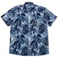 Mens Big & Tall VSTR Tropical Leaf Button Down Shirt - Black - image 1