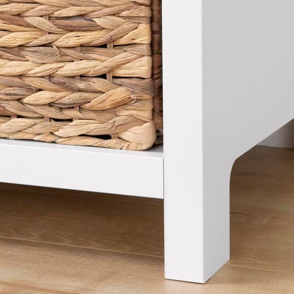 South Shore Cotton Candy Pure White 3-Drawer Dresser w/Baskets
