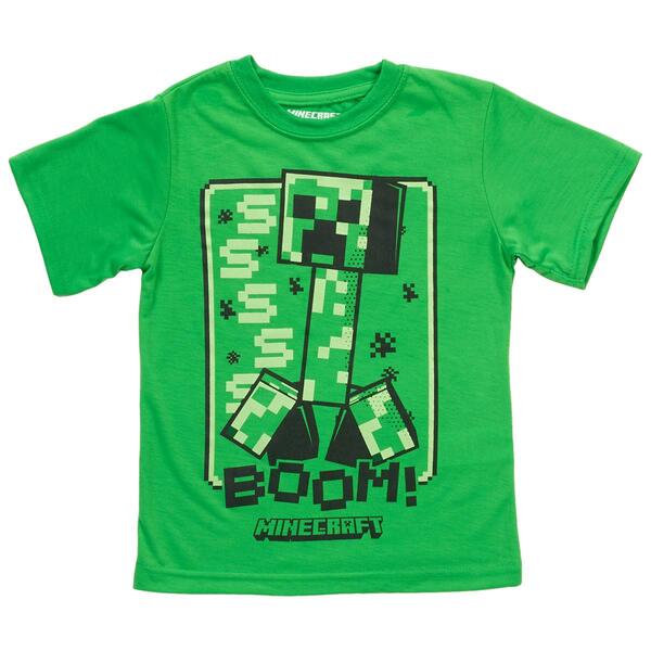 Boys &#40;4-7&#41; Minecraft Boom Boy Short Sleeve Graphic Tee - image 