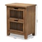 Baxton Studio Clement 2-Drawer Wood Spindle Nightstand - image 9