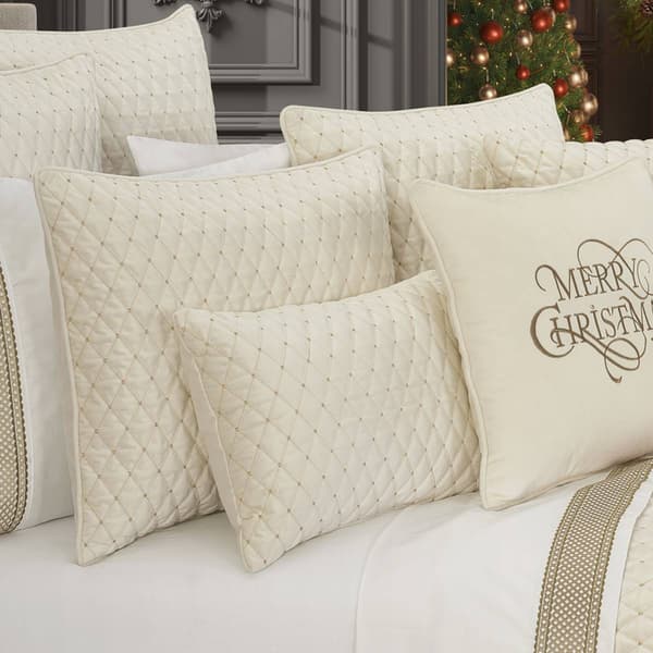 J. Queen New York Grandeur 3pc. Winter White Quilt Set