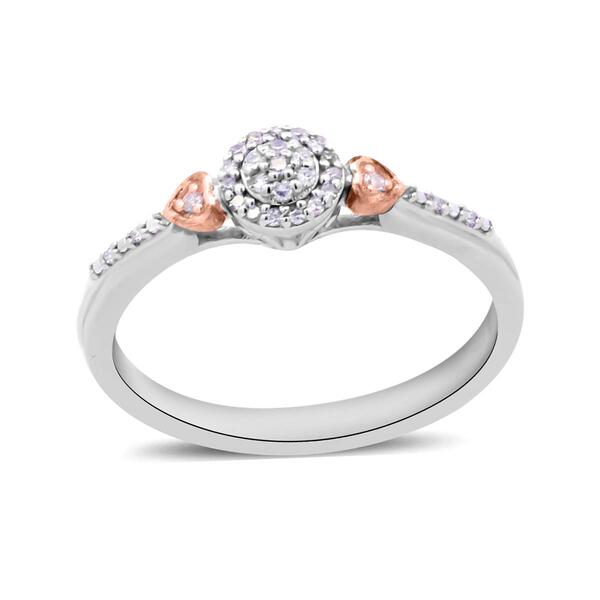 Nova Star&#40;R&#41; Two-Tone1/10ctw. Lab Grown Diamond Promise Ring - image 