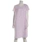 Womens Laura Ashley Short Sleeve Tossed Roses Henley Nightgown - image 1