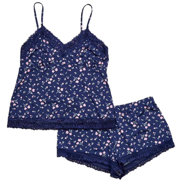 Womens Jessica Simpson Lace Trim Floral Camisole Pajama Set - image 