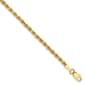 Mens Gold Classics&#40;tm&#41; 2.25mm. 14k Diamond Cut Rope Chain Bracelet - image 1
