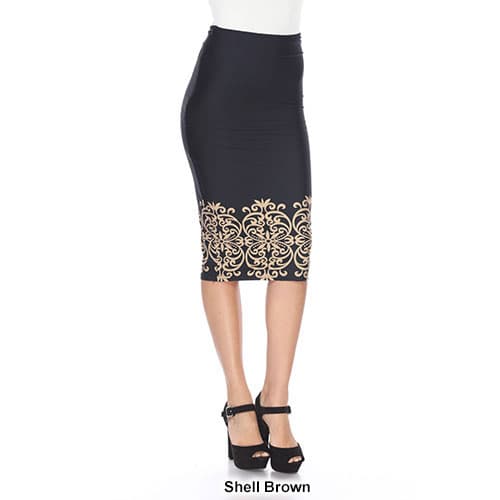 Womens White Mark Cynthia Pencil Skirt