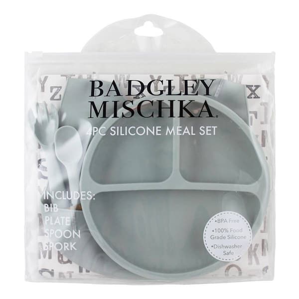Baby Unisex Badgley Mischka(R) 4pc. Silicone Meal Set
