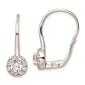 Pure Fire 14kt. White Gold 1 ctw. Halo Style Drop Earrings - image 1