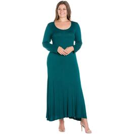 Plus Size 24/7 Comfort Apparel Solid Maxi Dress