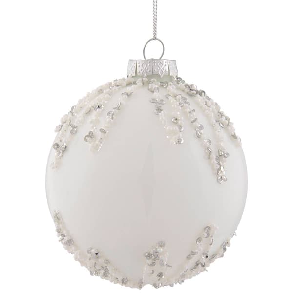 Northlight Seasonal 4in. Sequin Glass Ball Christmas Ornament
