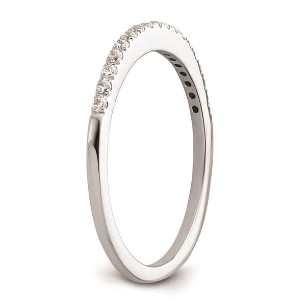 Pure Fire 14kt. White Gold Lab Grown Diamond Wedding Band