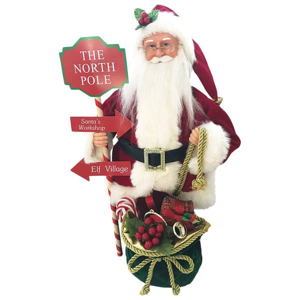 Santa''s Workshop 15in. North Pole Santa Claus III - image 