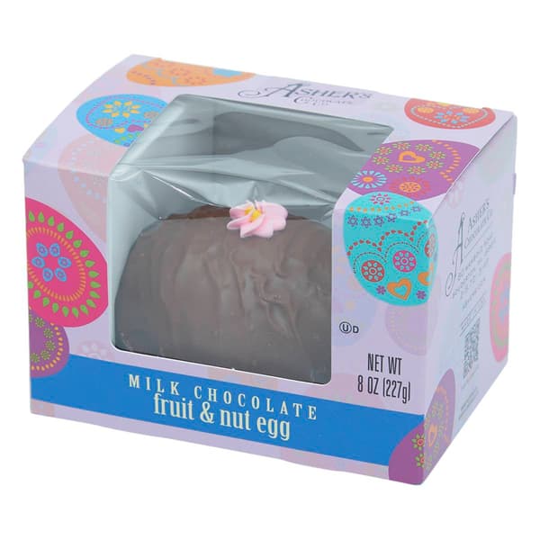 Ashers&#40;R&#41; Chocolate Co. Milk Chocolate 8oz. Fruit & Nut Egg - image 