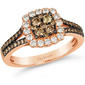 Le Vian(R) Rose Gold Chocolate Diamonds Square Ring - image 1
