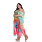 Plus Size White Mark Leopard Floral Caftan Dress - image 3