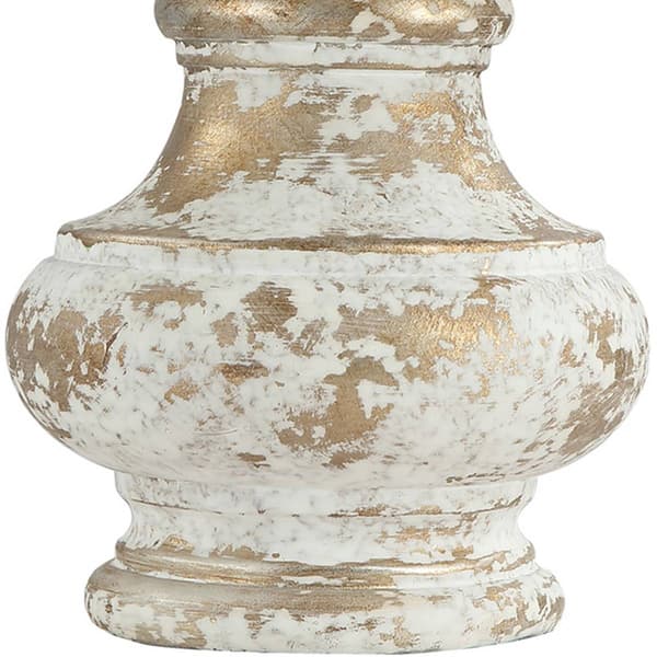 9th & Pike&#174; 12in. Gold and White Table Lamp