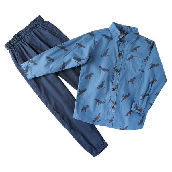 Boys &#40;4-7&#41; Little Rebels 2pc. Poplin Pants Set - image 