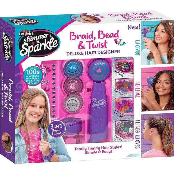 Cra-Z-Art&#40;tm&#41; Braid Bead and Twist Deluxe Hair Designer - image 