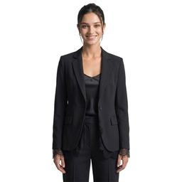 Juniors Love Tree Vertigo Lace Trim 1 Button Blazer