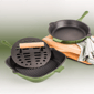 BergHOFF Neo 3pc. Cast Iron Fry & Grill Pan Set with Steak Press - image 1