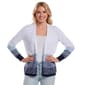 Womens 89th & Madison Long Sleeve Ombre Chevron Cardigan - image 1