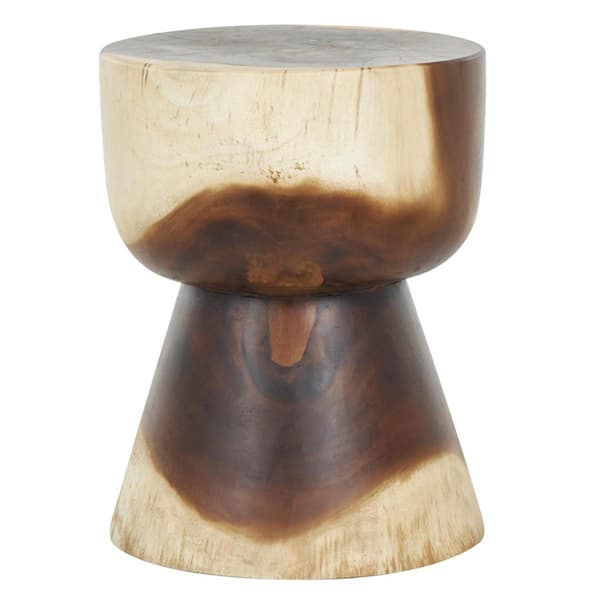 9th & Pike® Rustic Brown Wood End Table