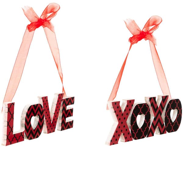 Northlight Seasonal LOVE & XOXO Wall D&#233;cor - Set of 2