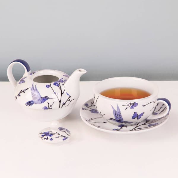 Home Essentials 3pc. 5in. Hummingbird Tea Set - image 