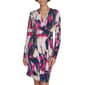 Womens Calvin Klein Long Sleeve Abstract Side Buckle Sheath Dress - image 3