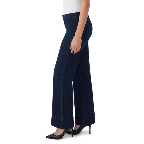 Womens Seven7 High Rise Pintuck Flare Leg Jeans