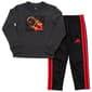 Boys (4-7) adidas(R) Flaming Football Tee & Tricot Pants Set - image 1