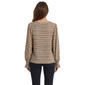 Petite Zac & Rachel Long Sleeve Smocked Sleeve Stripe Sweater - image 2