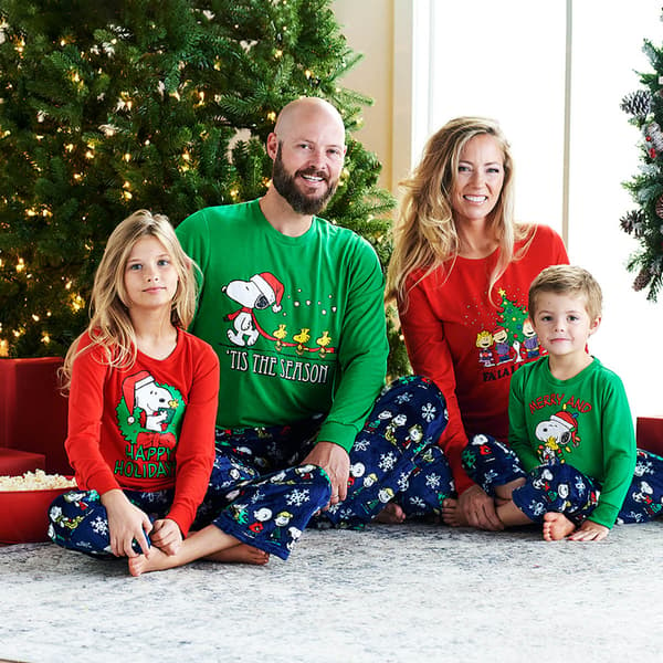 Snoopy family discount christmas pajamas sets