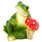 Resin Frog w/ Mushroom Statue - image 1