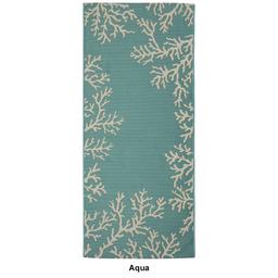 Liora Manne Esencia Coral Edge Rectangular Runner