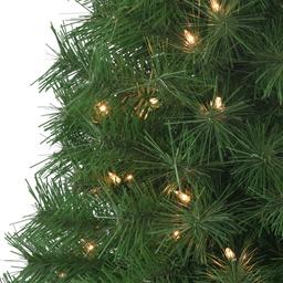 Puleo International 3ft. Pre-Lit Snow Ridge Christmas Fir Tree