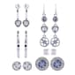 Guess Silver-Tone Metal Crystal Accents Earring Set - image 1