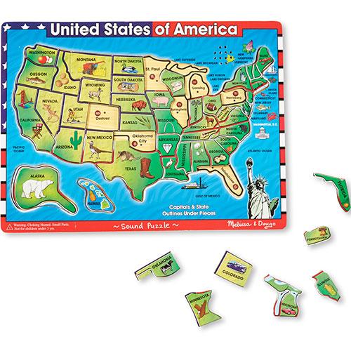 Melissa &amp; Doug® U.S.A. Sound Puzzle