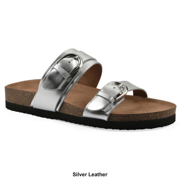Womens White Mountain Hardball Footbed Sandals
