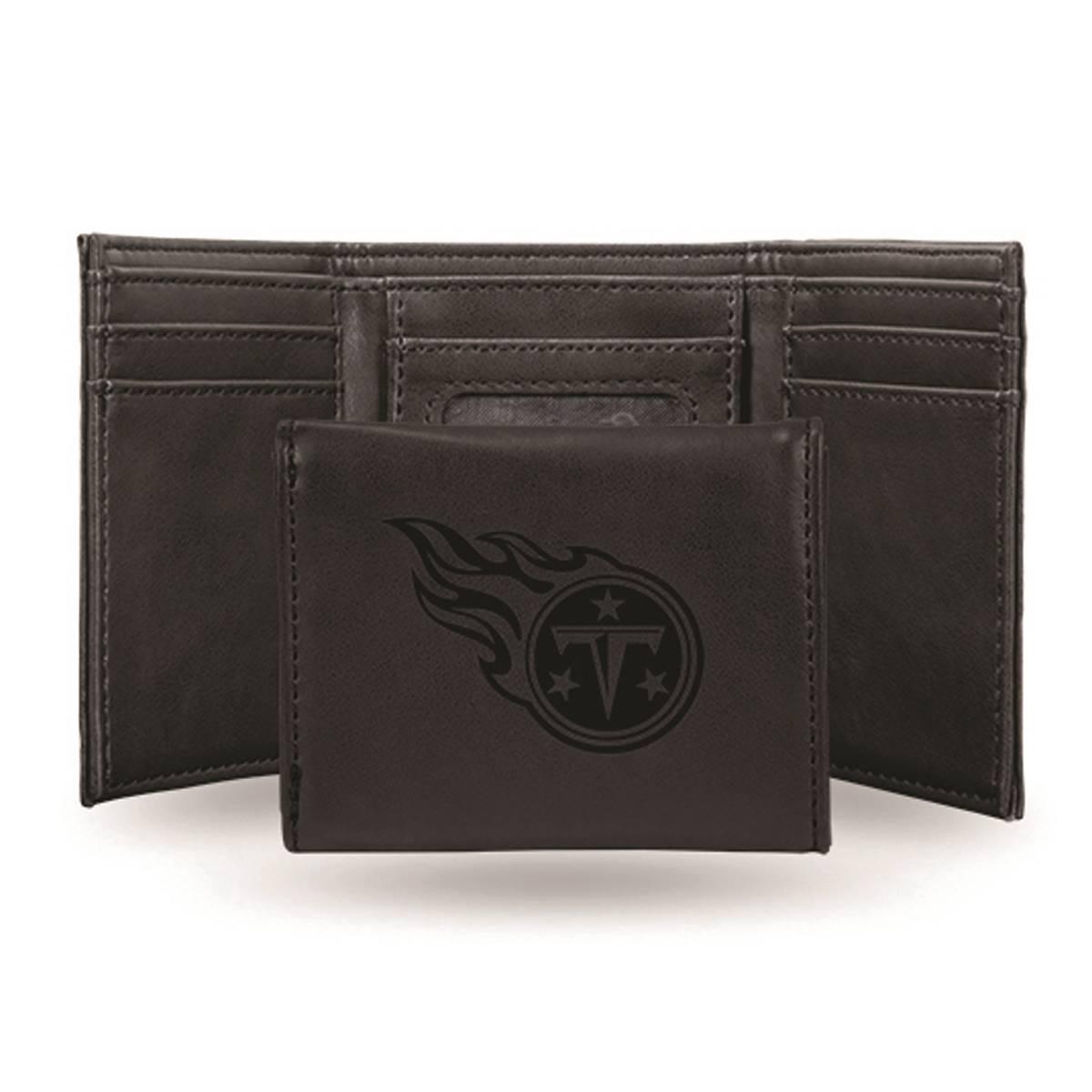 Mens NFL Tennessee Titans Faux Leather Trifold Wallet
