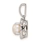 Pure Fire 14kt. White Gold Lab Grown Diamond & Pearl Pendant - image 3