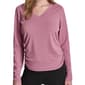 Womens DKNY Sport Long Sleeve Tech Tee With Ruched Side Seams - image 1