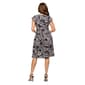 Womens 24/7 Comfort Apparel Black/White Knee Length Pocket Dress - image 2