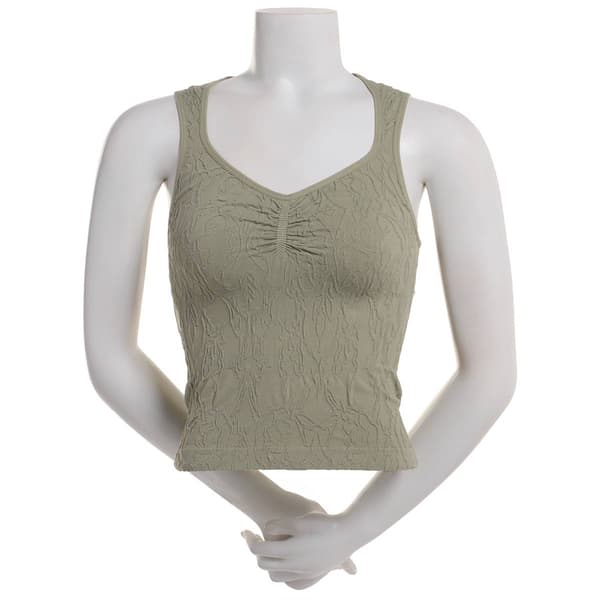 Juniors Wallflower Cassandra Embossed Seamless Tank Top - image 
