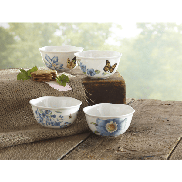 Lenox® Butterfly Meadow® Blue Dessert Bowls - Set of 4