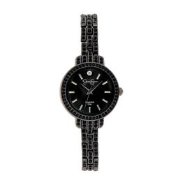 Womens Jessica Simpson Gunmetal Bracelet Watch - JSD0061GU