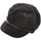 Womens Madd Hatter Butterfly Icon Tweed Newsboy Hat - image 1