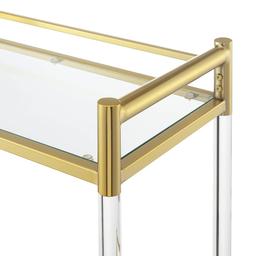 Convenience Concepts Royal Crest 2-Tier Glass Bar Cart